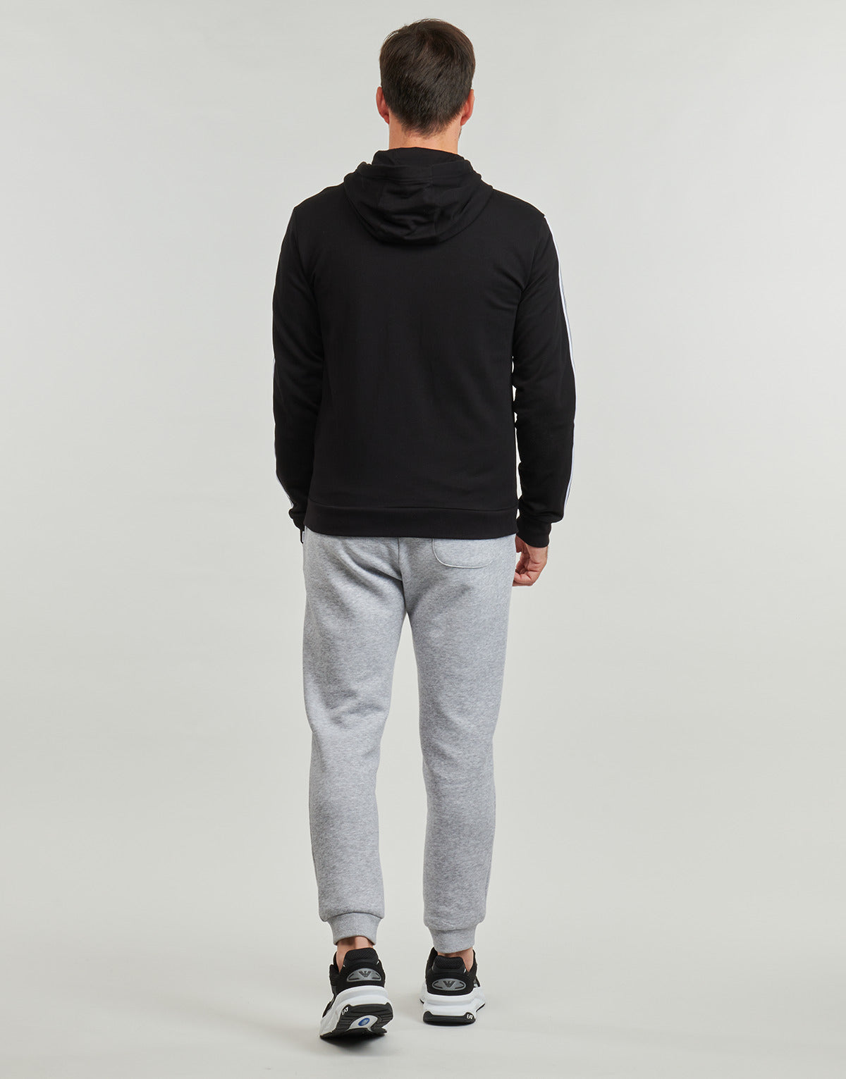Felpa Uomo Emporio Armani EA7 7 LINES SWEATSHIRT Nero