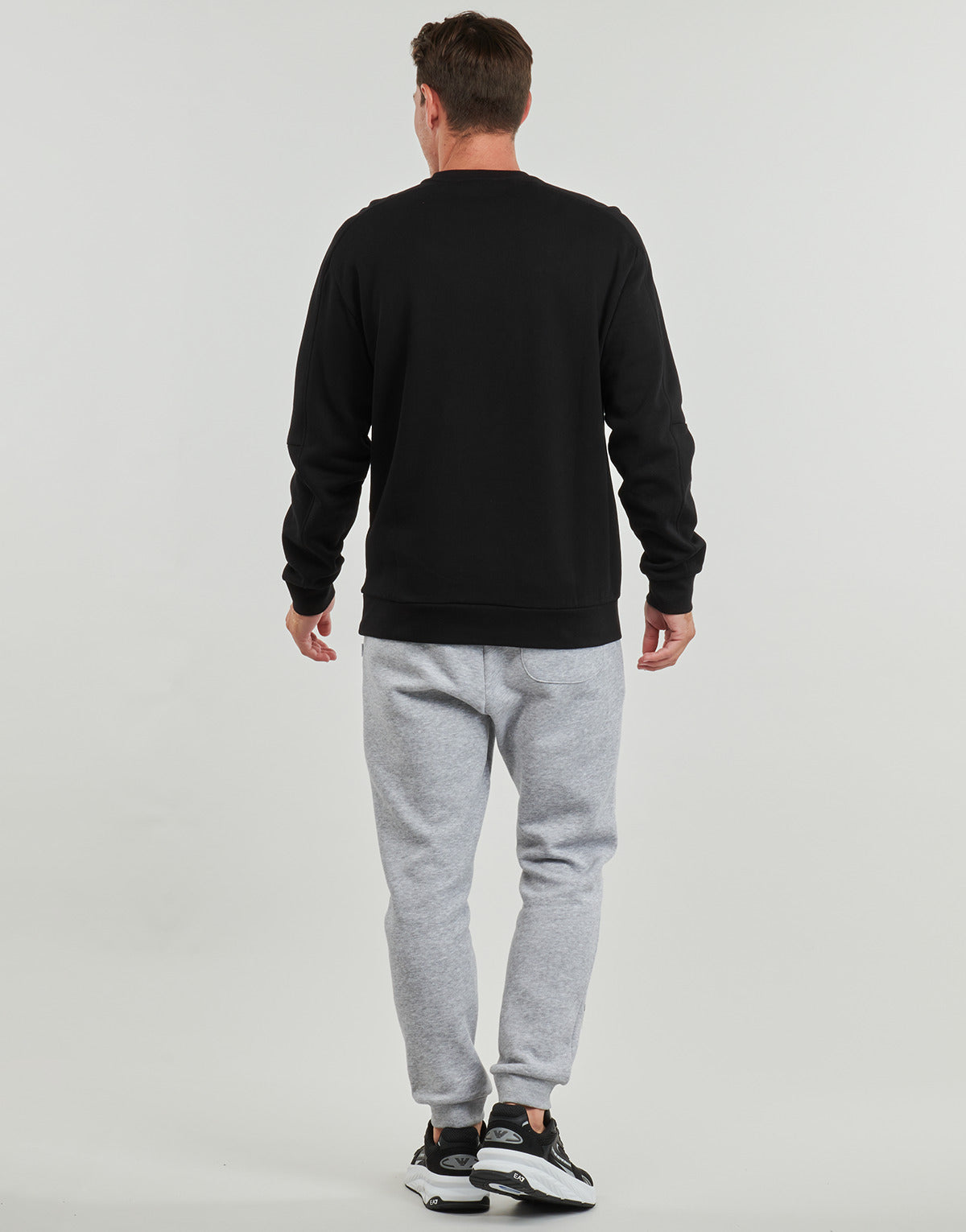 Felpa Uomo Emporio Armani EA7 VISIBILITY SWEATSHIRT Nero