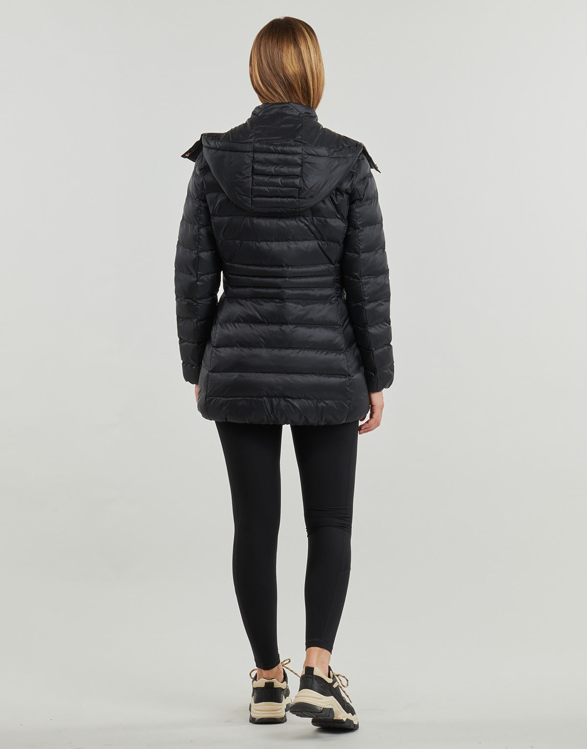 Piumino Donna Emporio Armani EA7 CORE LADY CABAN COAT Nero