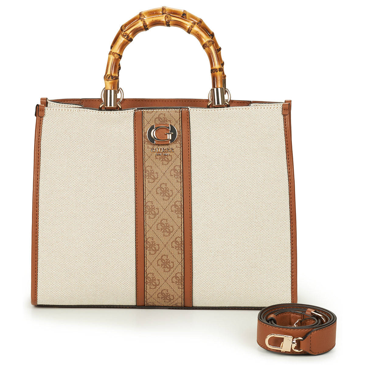 Borsa Shopping Donna Guess KERIMA TOTE Beige