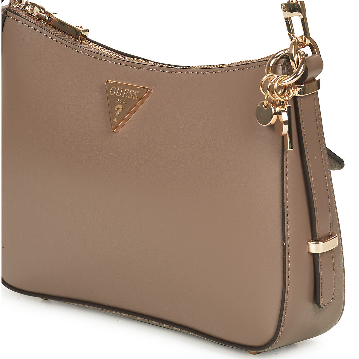 Borsa a spalla Donna Guess DARYNA TOP ZIP SHOULDER Beige