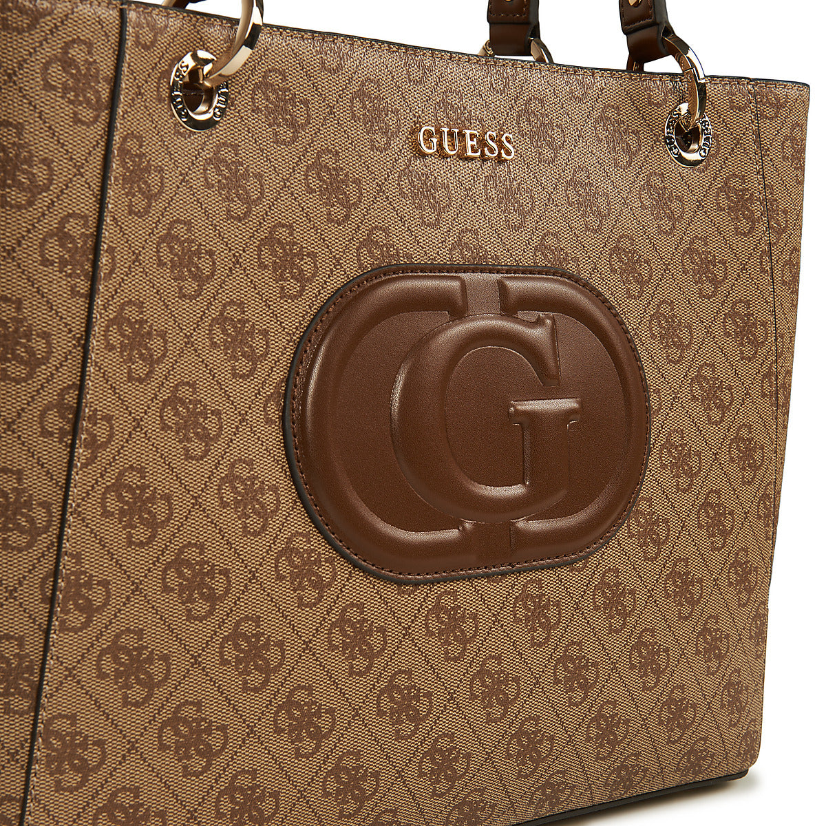 Borsa Shopping Donna Guess ECO MIETTA TOTE Marrone