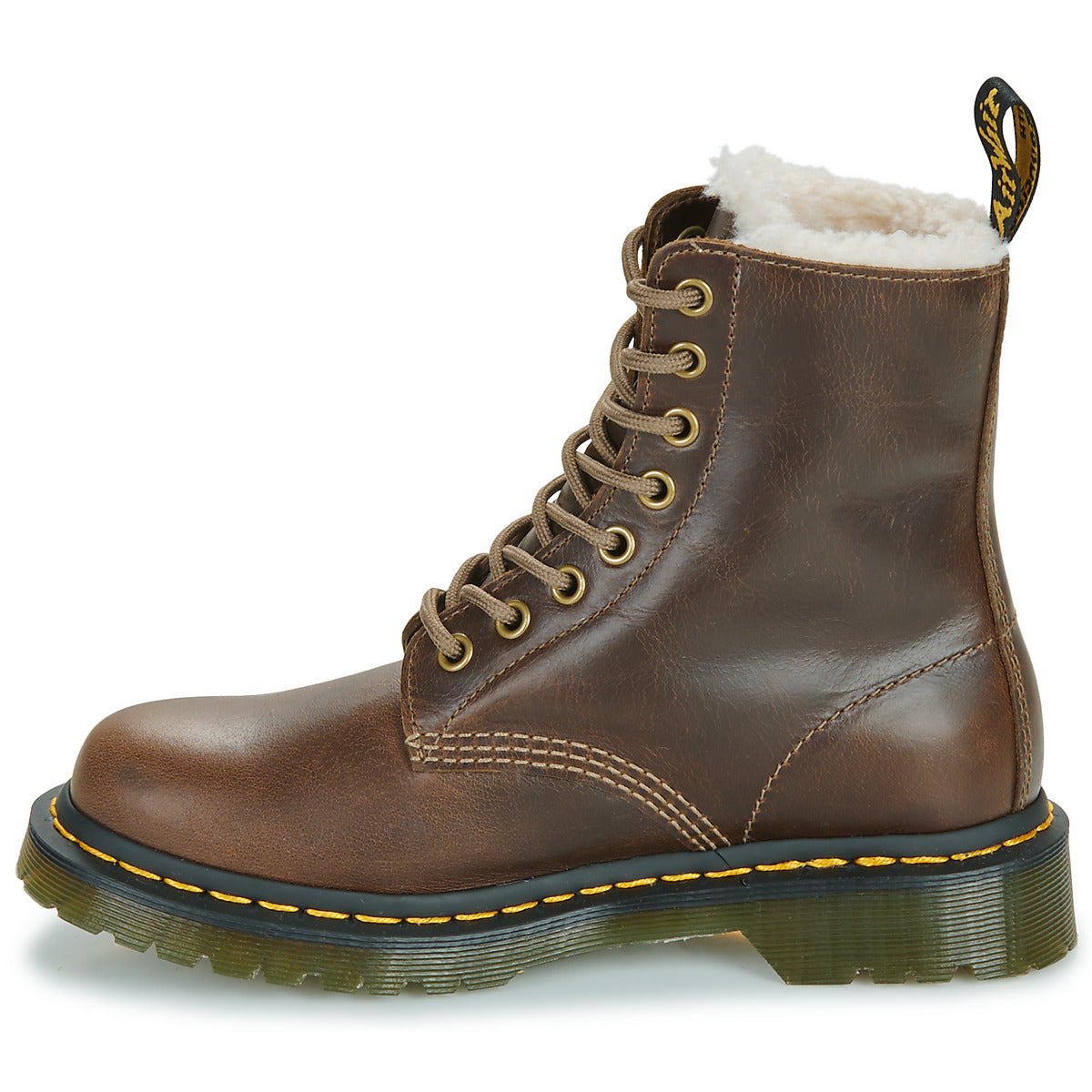 Stivaletti Donna Dr. Martens 1460 SERENA DARK KAKHI ORLEANS Marrone