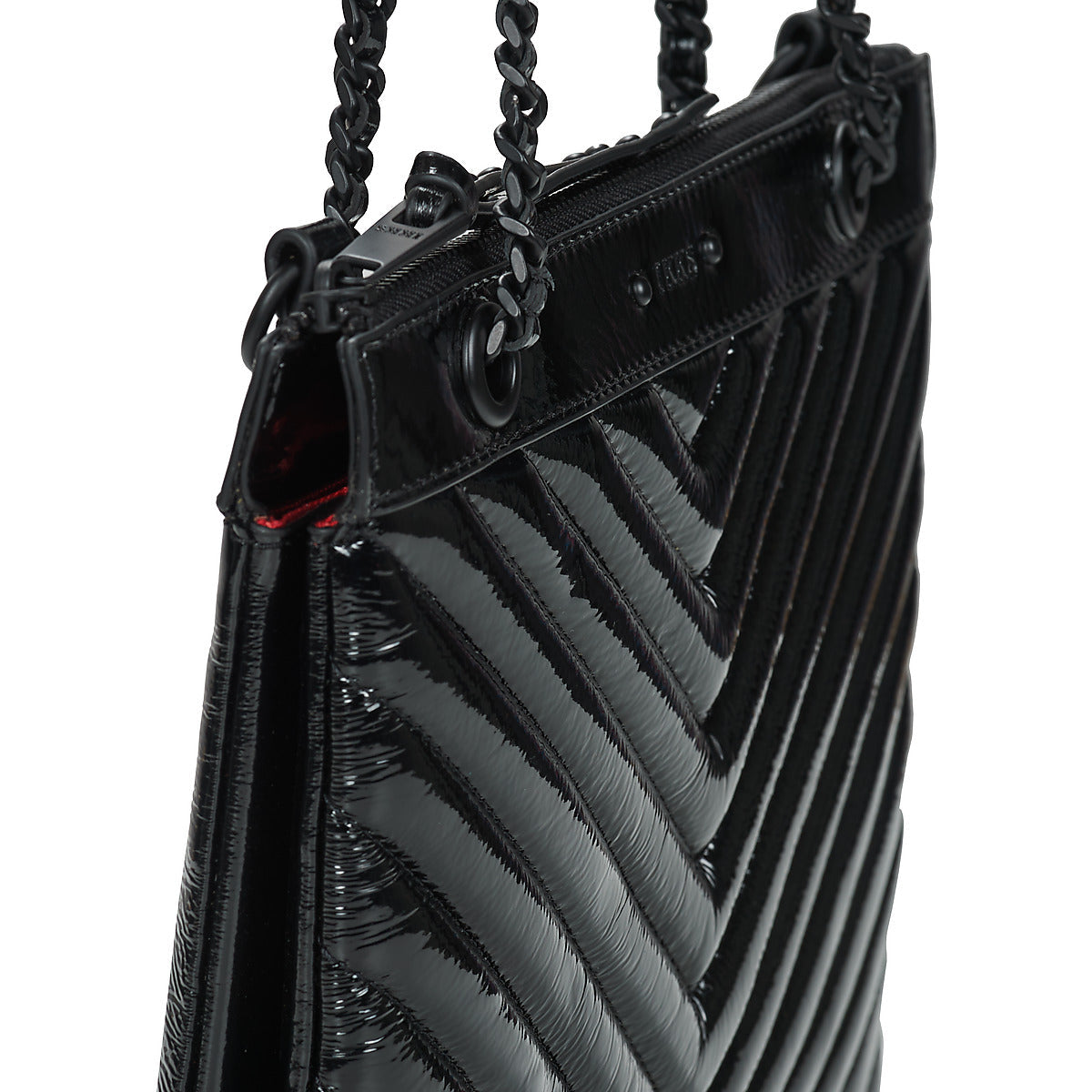 Borsa a tracolla Donna Ikks 1440 REPORTER VARNISH Nero