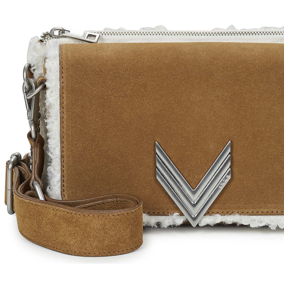 Borsa a tracolla Donna Ikks 111 SHEARLING Beige