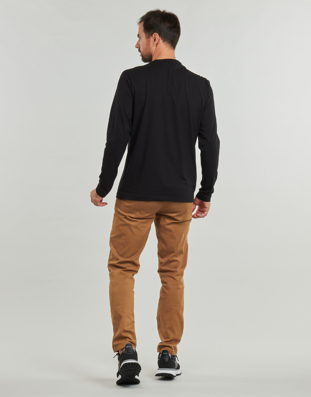 T-shirts a maniche lunghe Uomo BOSS Tee Long Nero