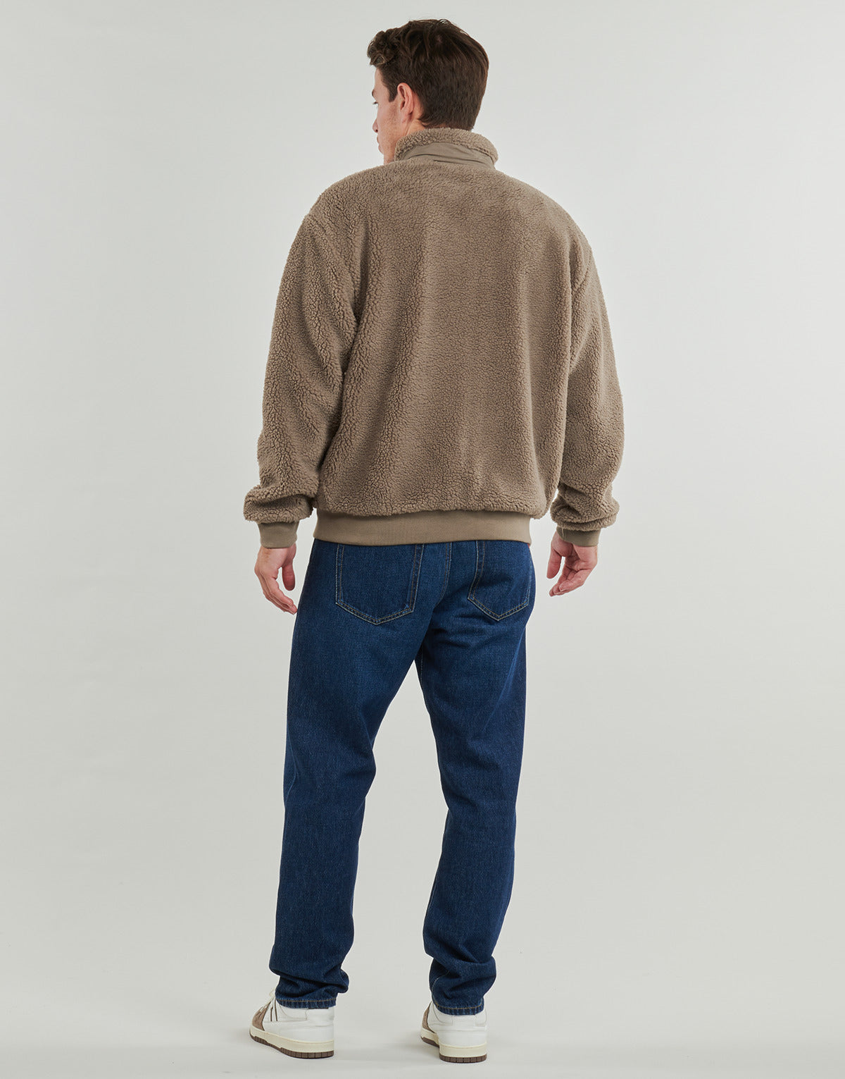 Felpa Uomo Element OAK SHERPA Marrone