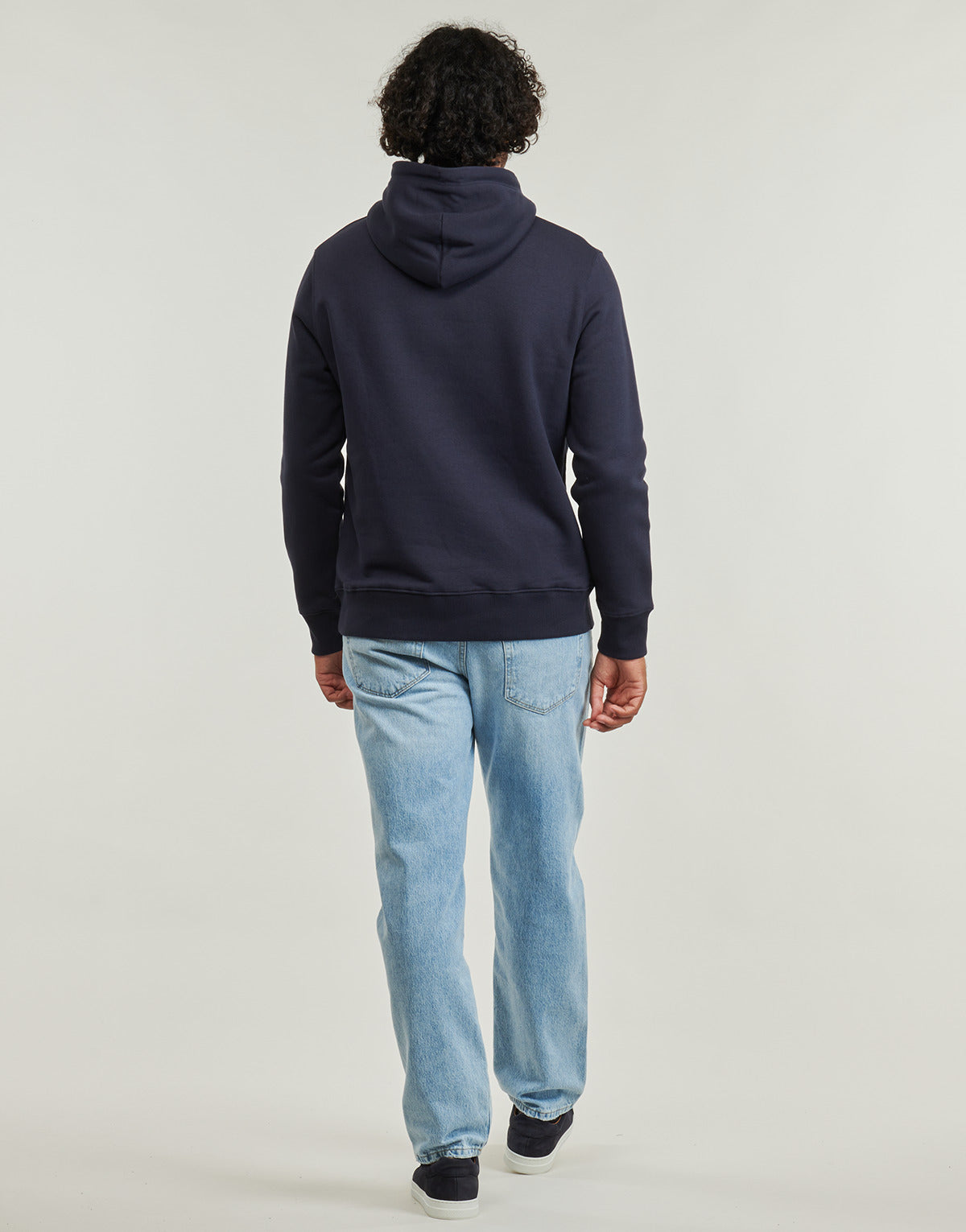 Felpa Uomo Gant EMBOSSED SWEAT HOODIE Marine