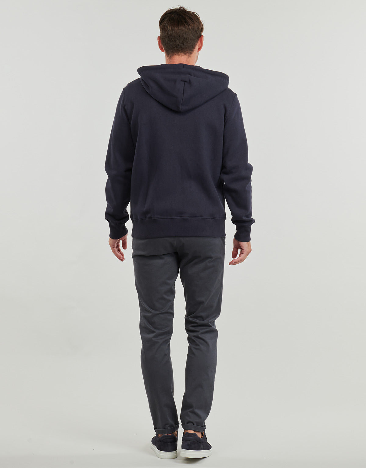 Felpa Uomo Gant EMBOSSED FULL-ZIP HOODIE Marine