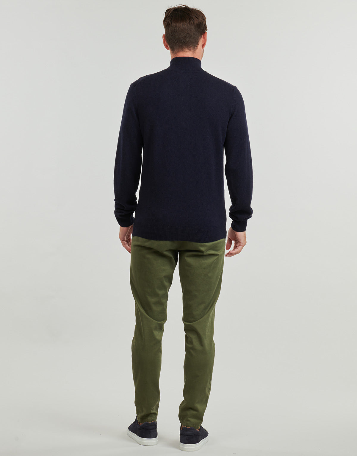 Felpa Uomo Gant SUPERFINE LAMBSWOOL HALF ZIP Marine