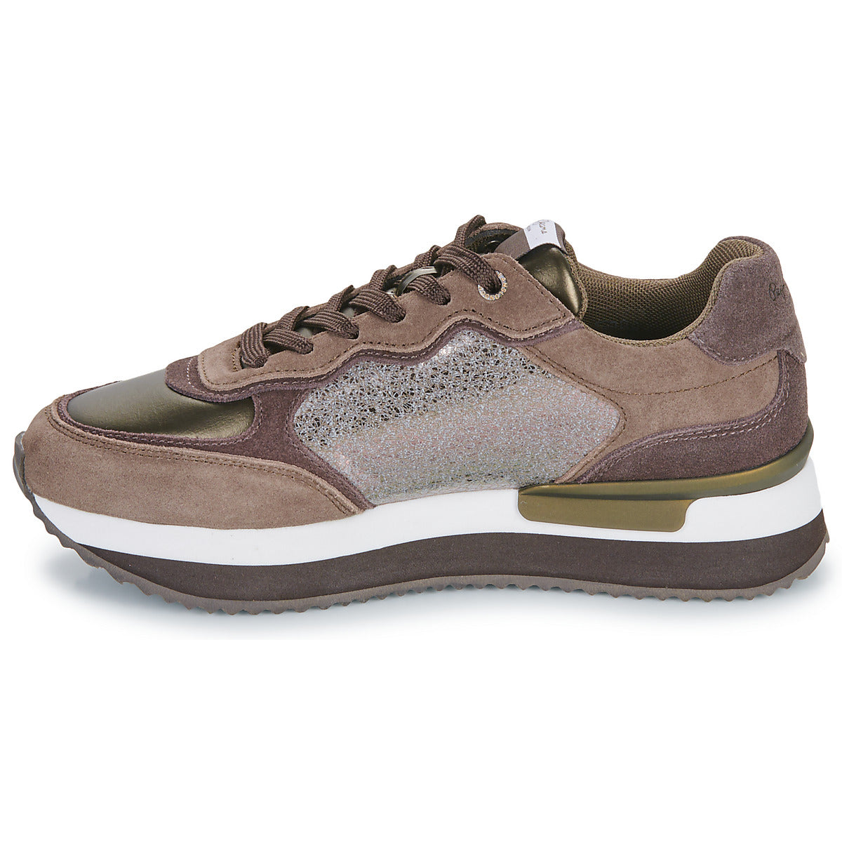 Sneakers basse Donna Pepe jeans RUSPER STARS Marrone