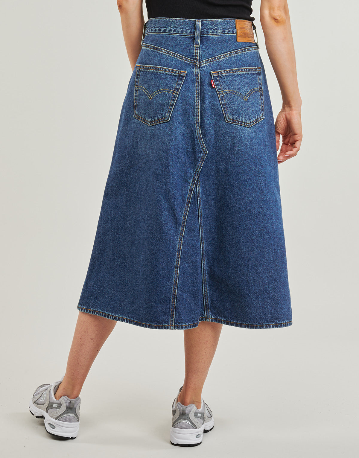 Gonna Donna Levis HR A LINE DECON SKIRT Blu