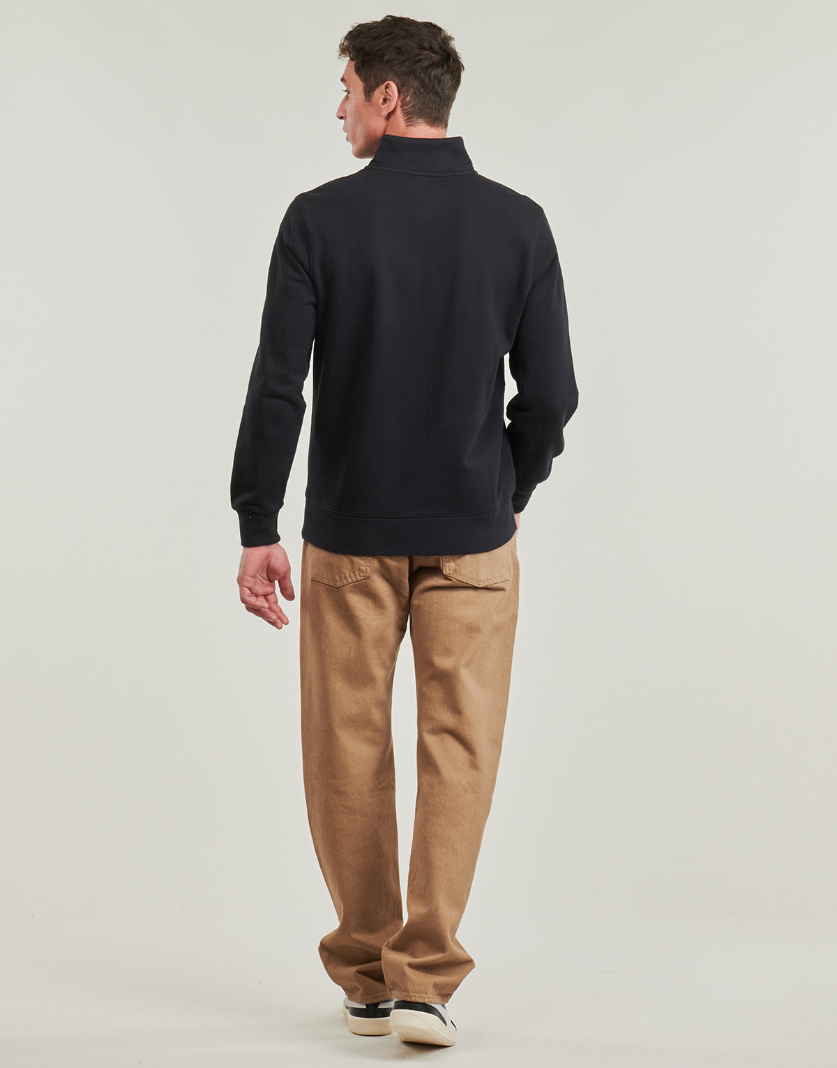 Felpa Uomo Levis ORIGINAL HM 1/4 ZIP Nero