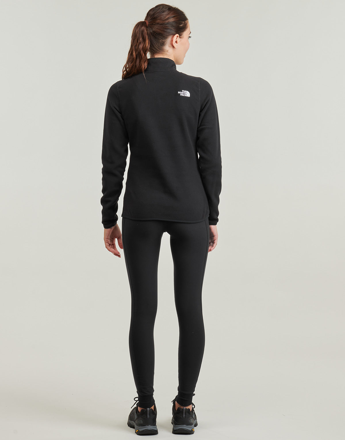Felpa Donna The North Face 100 Glacier 1/4 Zip Nero