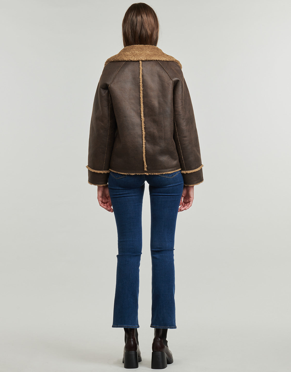 Giacca in pelle Donna Oakwood EDWIN Marrone