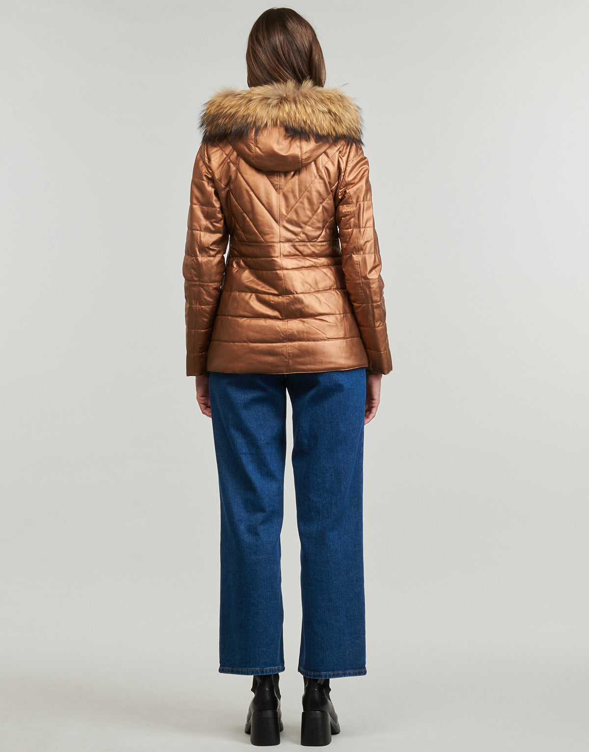 Piumino Donna Oakwood ALOUNA METAL Marrone