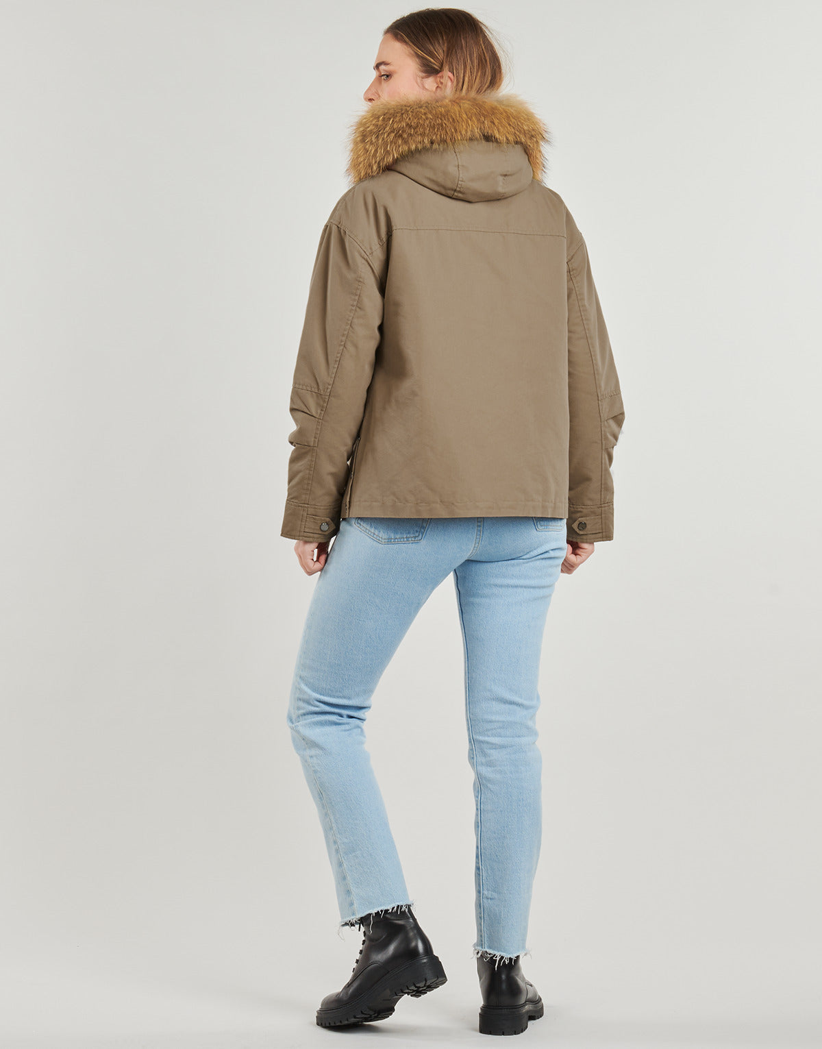 Parka Donna Oakwood SYMA (raccon fur) Beige