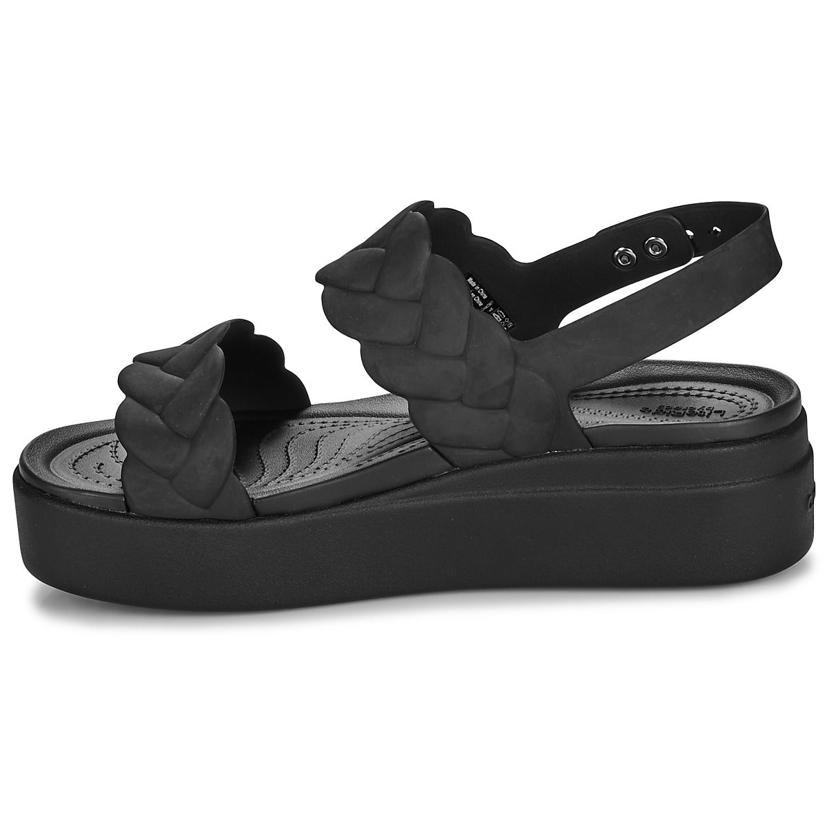 Sandali Donna Crocs Brooklyn Woven Upper LW Nero