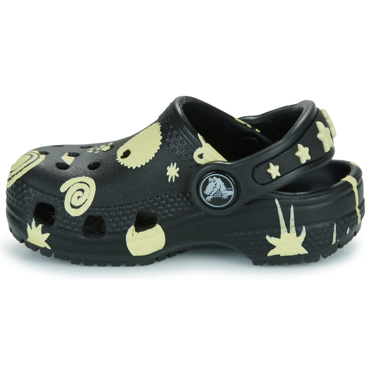 Scarpe bambini ragazzo Crocs Classic Glow Space Clog T Nero