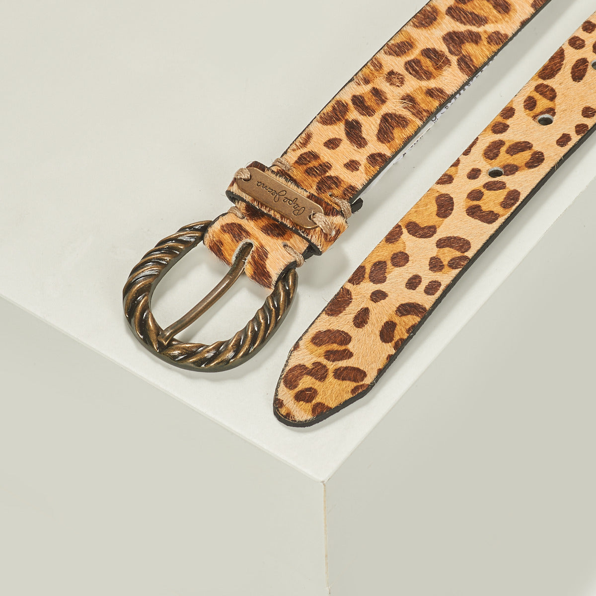 Cintura Donna Pepe jeans HALSEYPRINT BELT Marrone