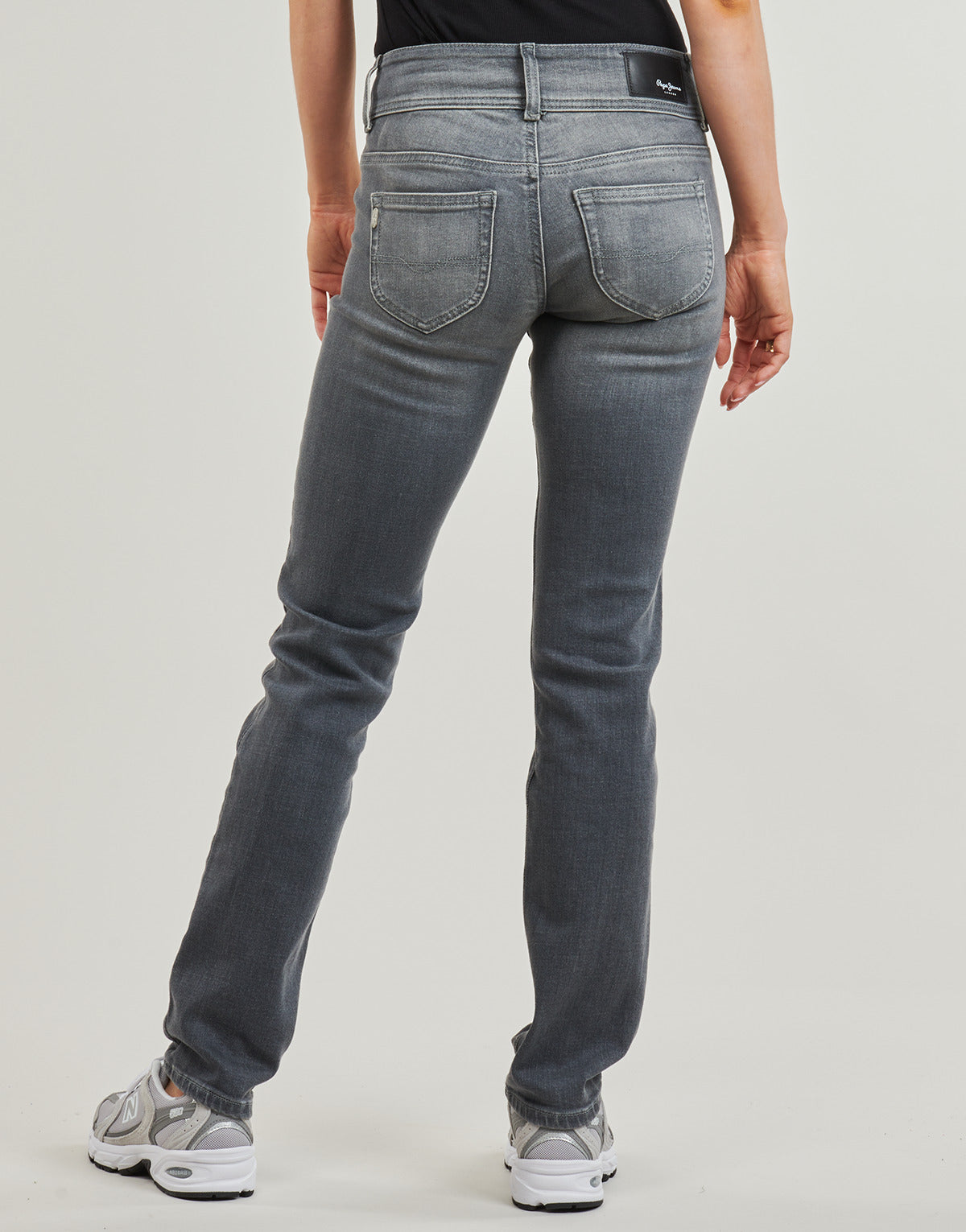 Jeans Slim Donna Pepe jeans SLIM JEANS LW Grigio