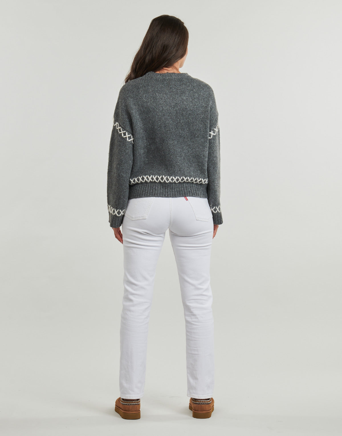 Maglione Donna Only ONLAMANDA Grigio