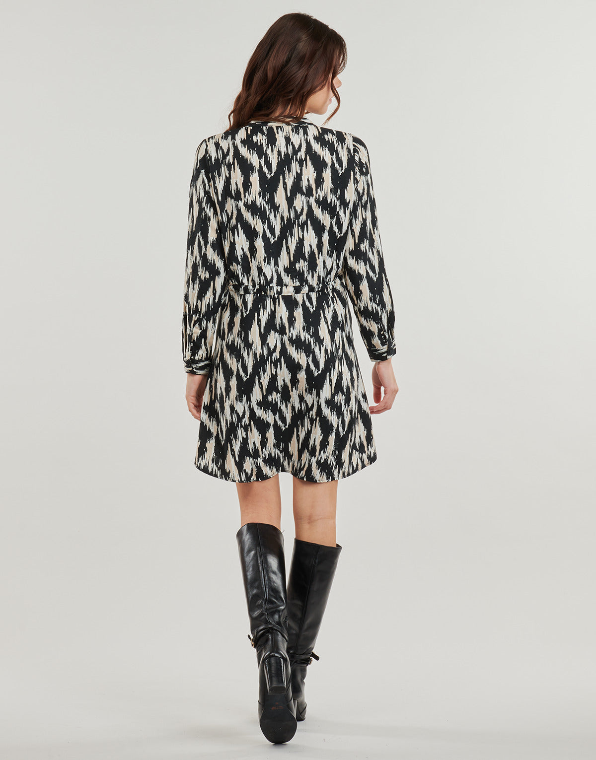 Camicetta Donna Only ONLCORY L/S V-NECK TUNIC WVN NOOS Nero