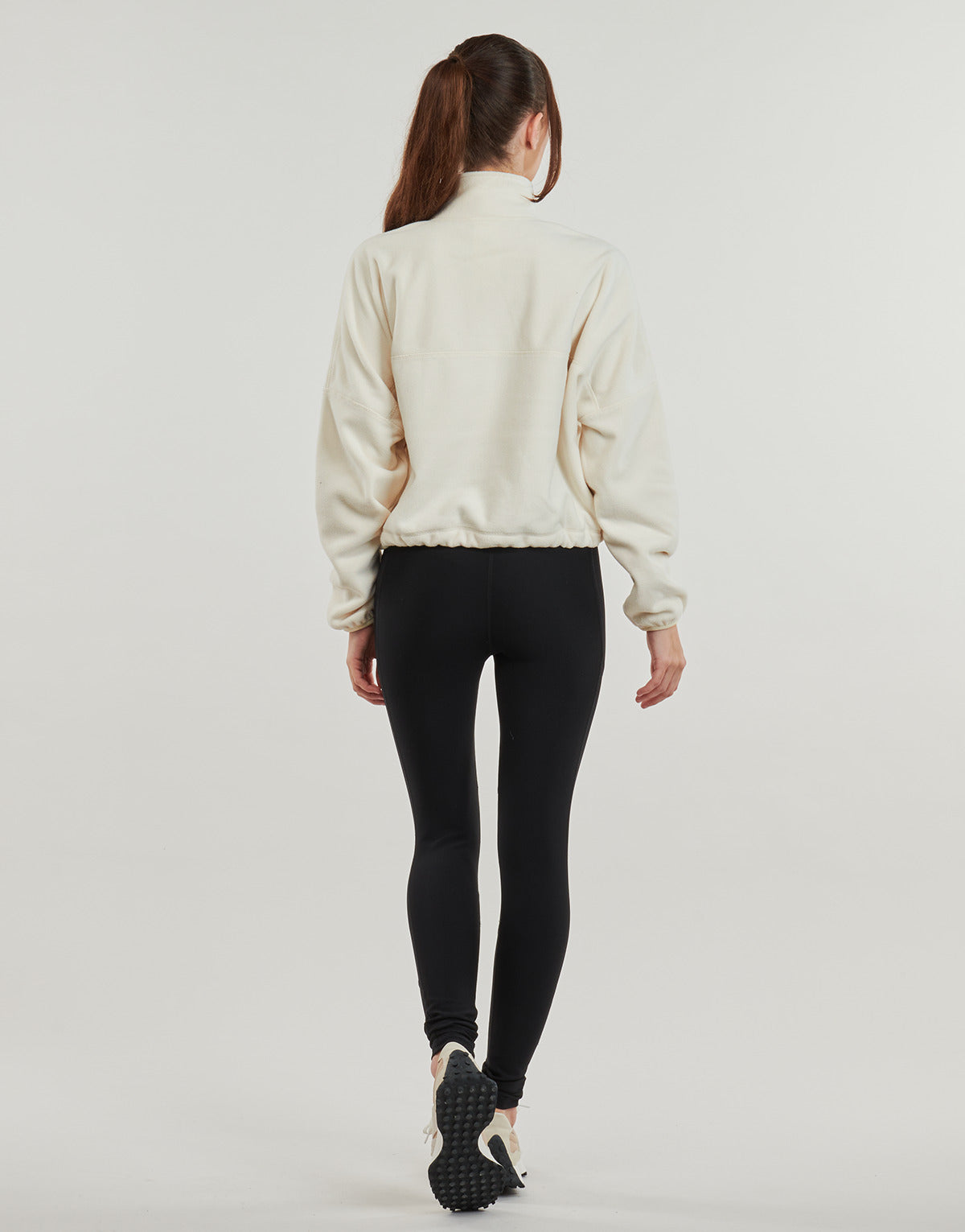 Felpa Donna New Balance WARMING HALF ZIP Beige