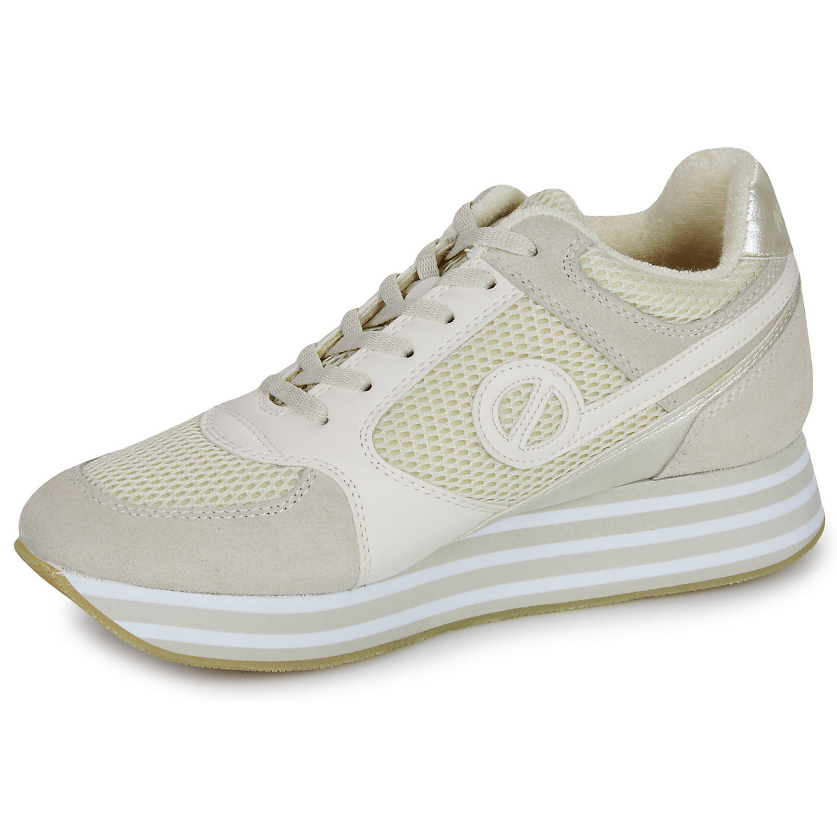 Sneakers basse Donna No Name PARKO JOGGER W Beige