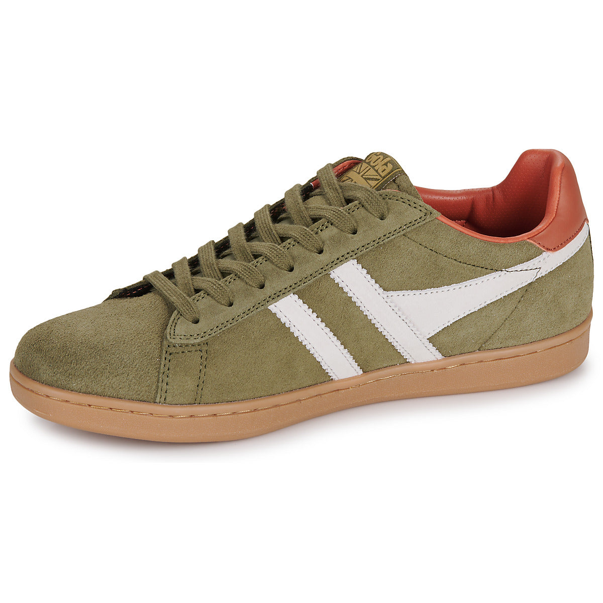 Sneakers Uomo Gola Equipe II Suede Kaki