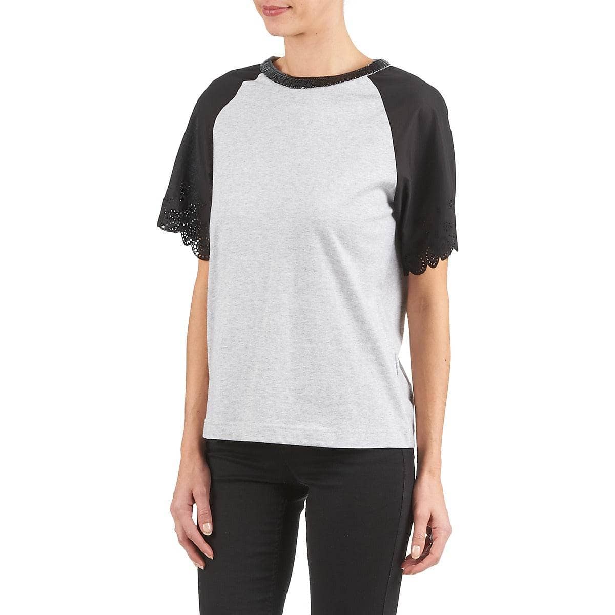 T-shirt Donna Manoush FANCY Grigio