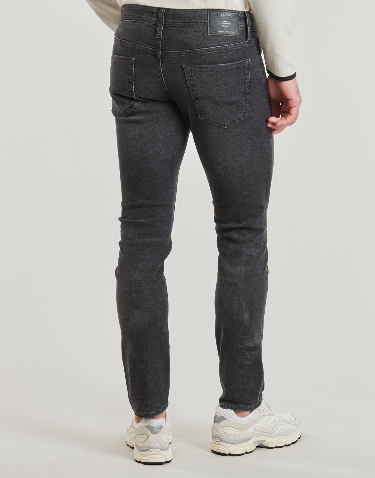 Jeans Slim Uomo Jack & Jones JJIGLENN Nero