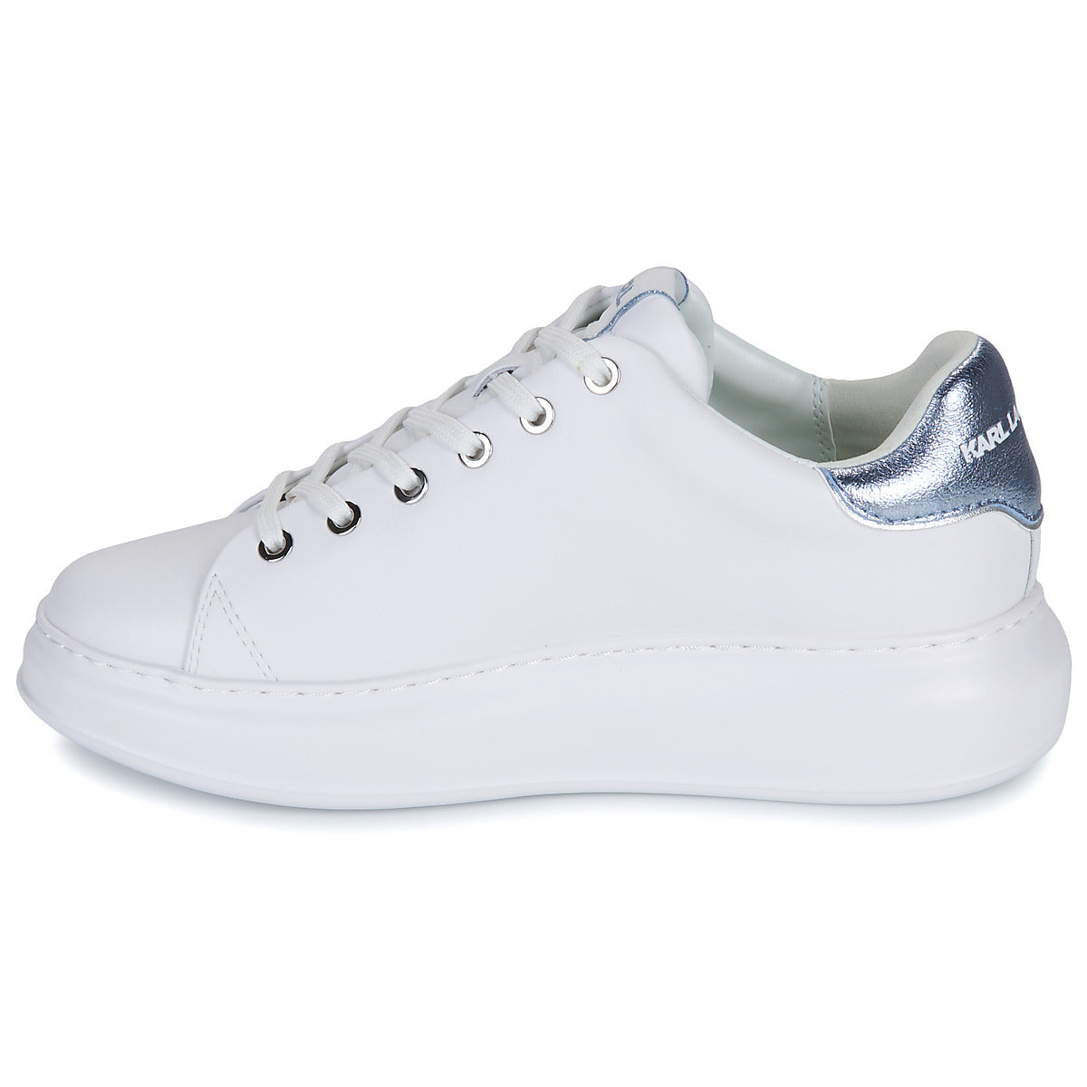 Sneakers basse Donna Karl Lagerfeld KAPRI Metal Maison Glitter Bianco