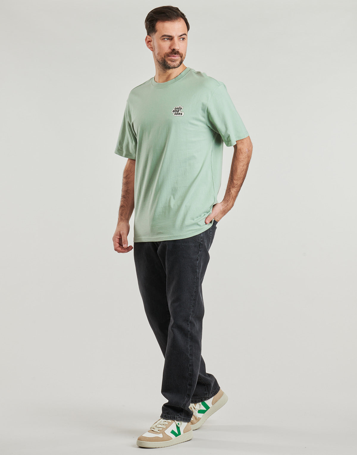 T-shirt Uomo Only & Sons ONSFLOWER Verde