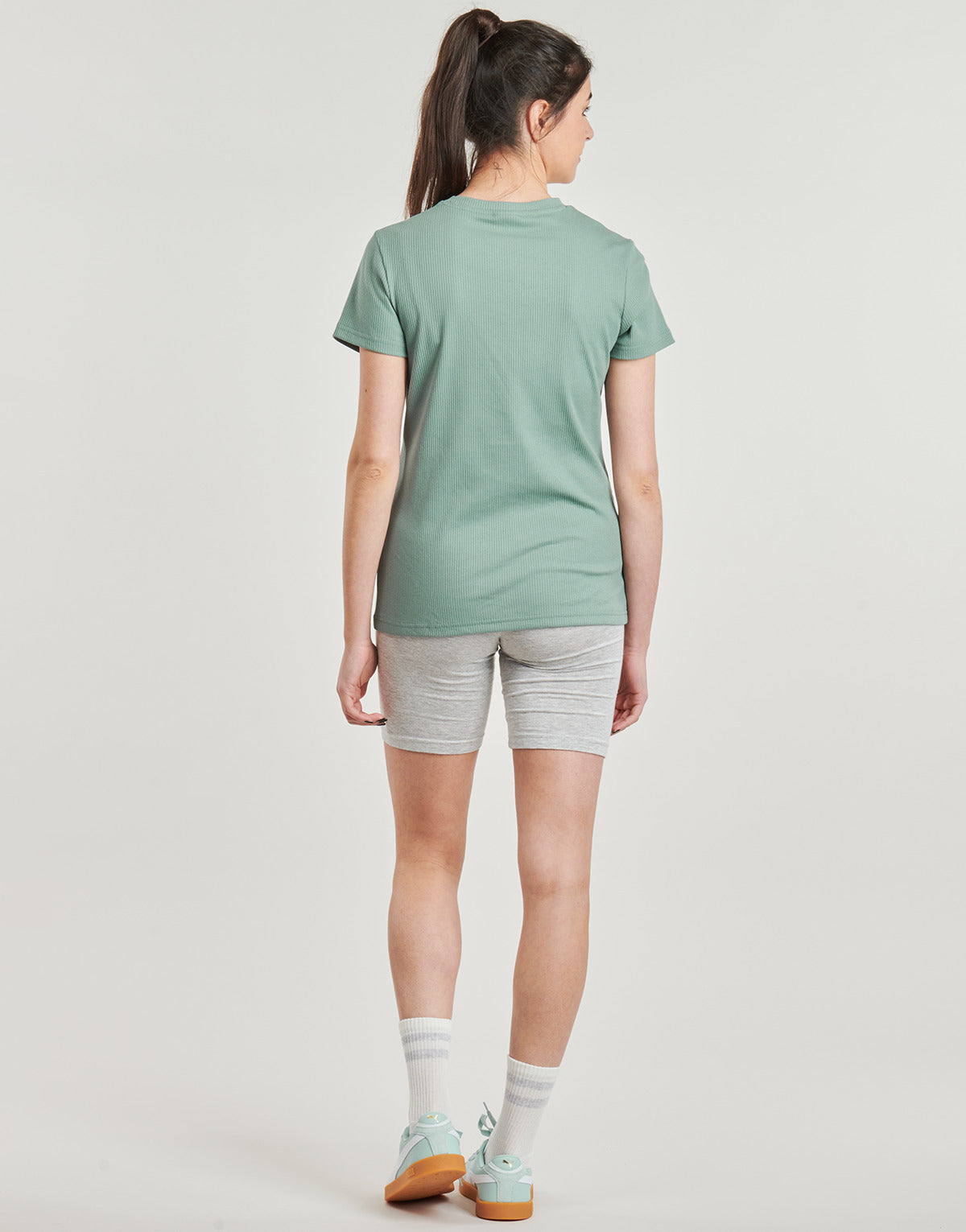 T-shirt Donna Puma ESS ELEVATED RIB TEE Verde