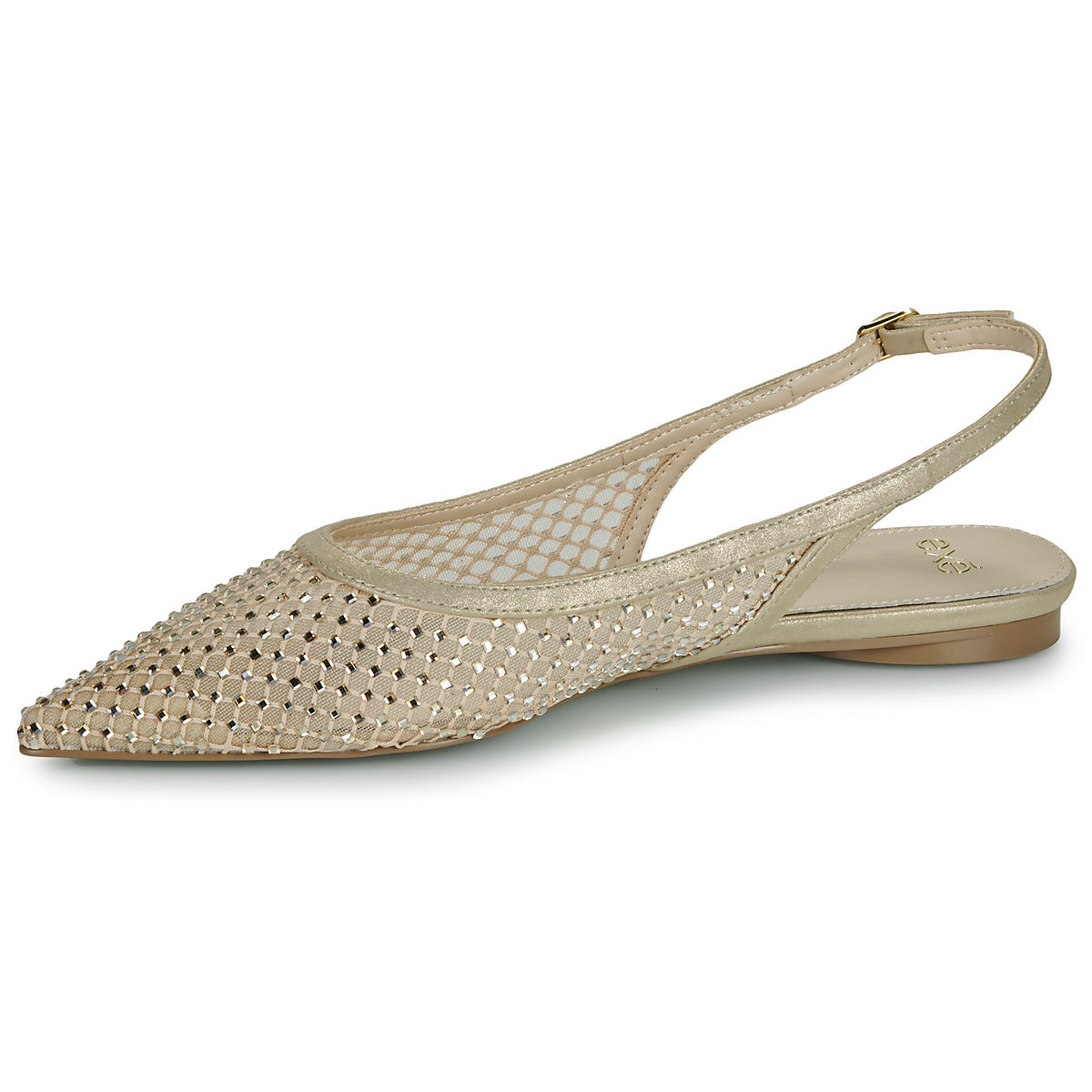 Ballerine Donna Exé Shoes MIAMI-222-STRASS-GOLD Beige