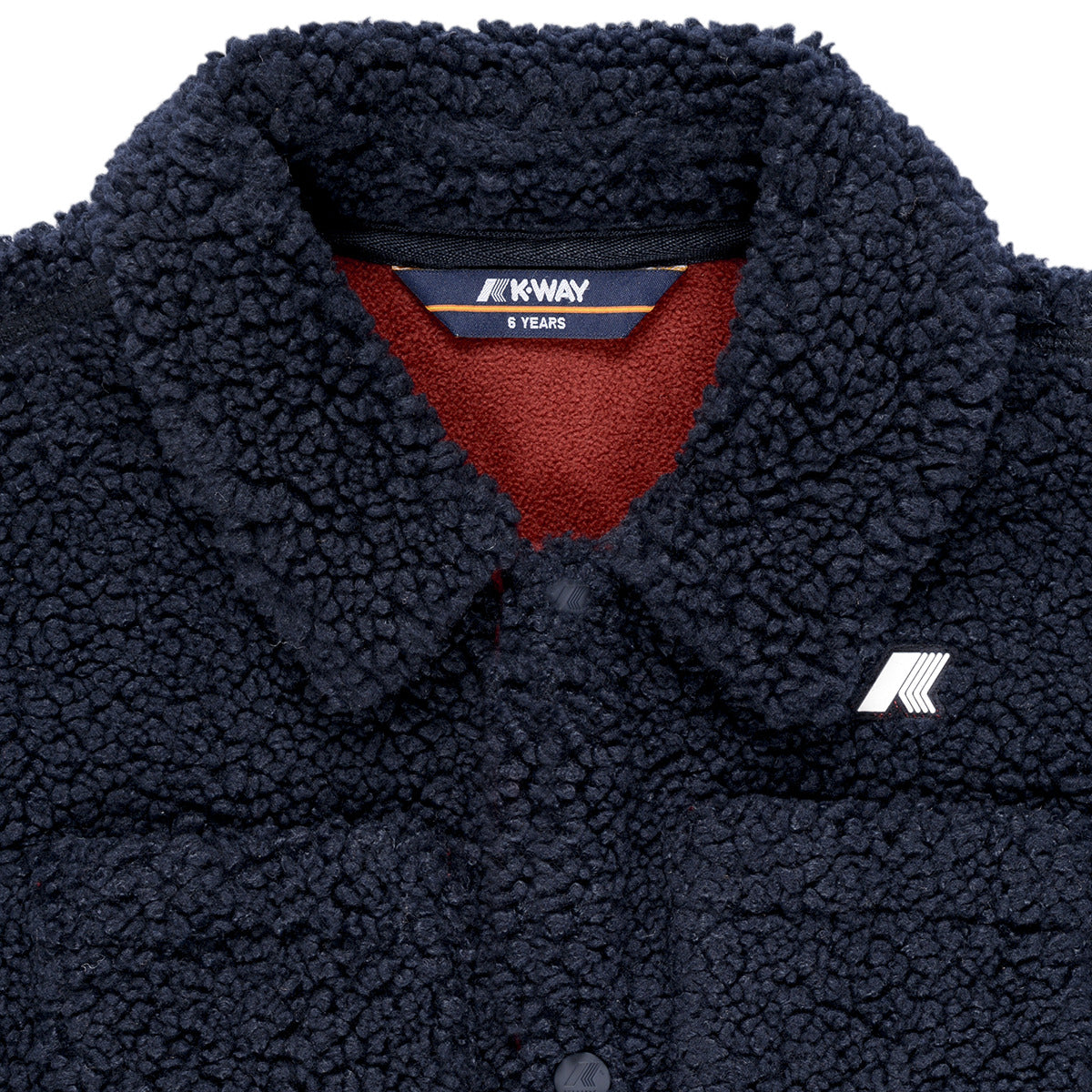 Giubbotto bambina ragazza K-Way P. CAMERON SHERPA POLAR Multicolore