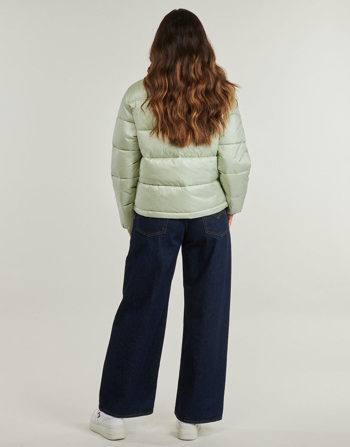 Piumino Donna Tommy Jeans TJW PCKBL HOOD ESS PUFFER EXT Verde