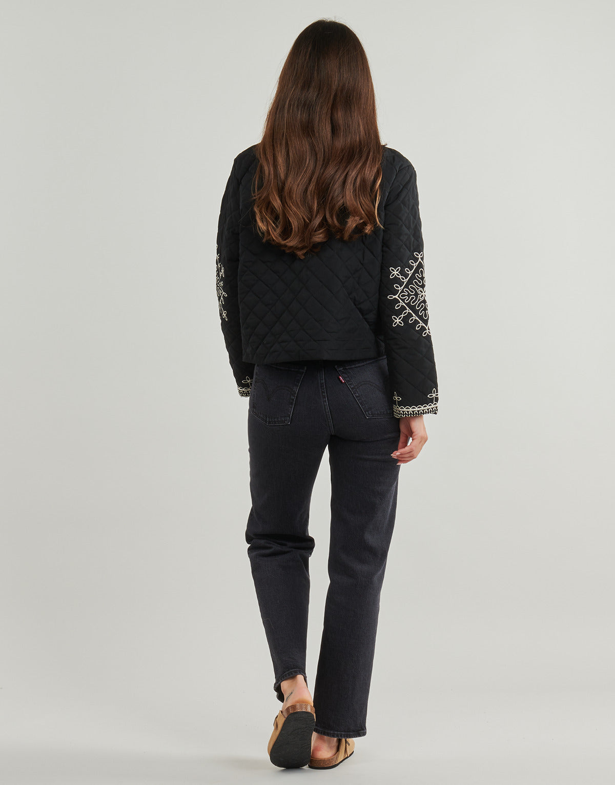 Giacca Donna JDY JDYBILLIE L/S QUILTED EMB Nero