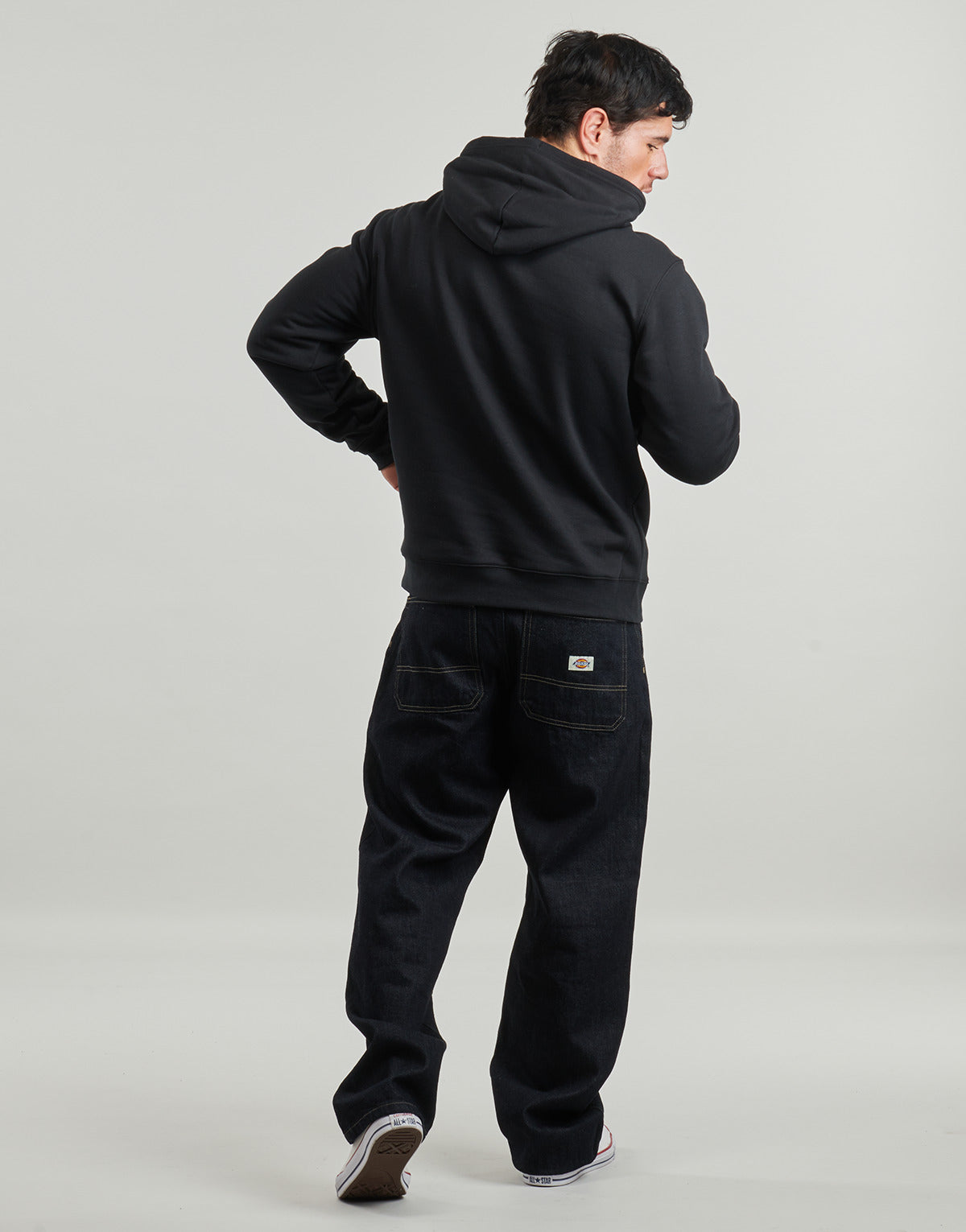 Felpa Uomo Converse CONVERSE ALL STAR HOODIE Nero