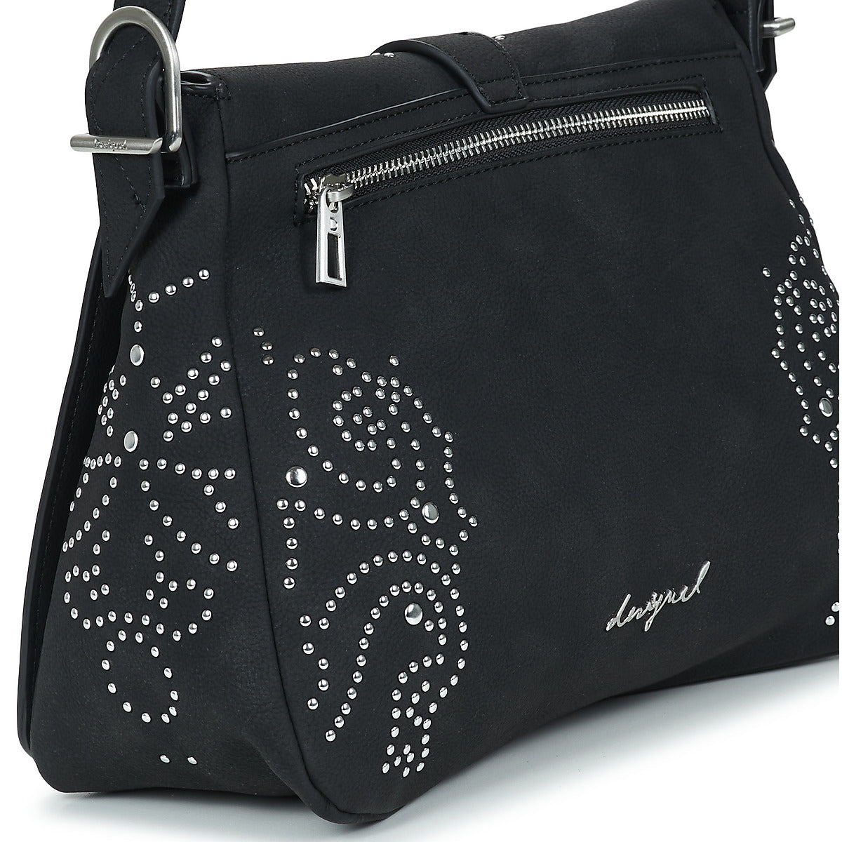 Borsa a spalla Donna Desigual POKER FACE POSADAS MINI 2.0 Nero