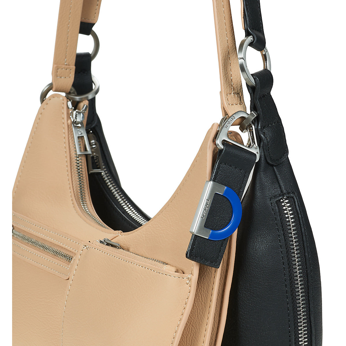 Borsa a spalla Donna Desigual DELTA LYRA BLACK Nero