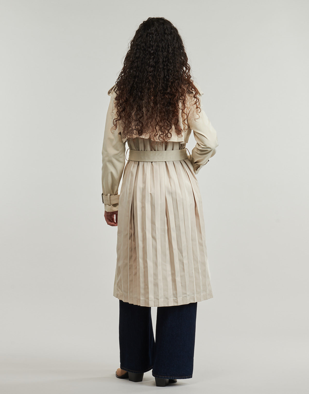 Trench Donna Desigual PLEATED Beige