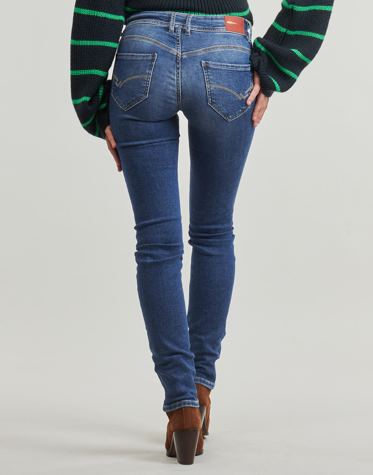 Jeans Slim Donna Freeman T.Porter ANGEL Blu