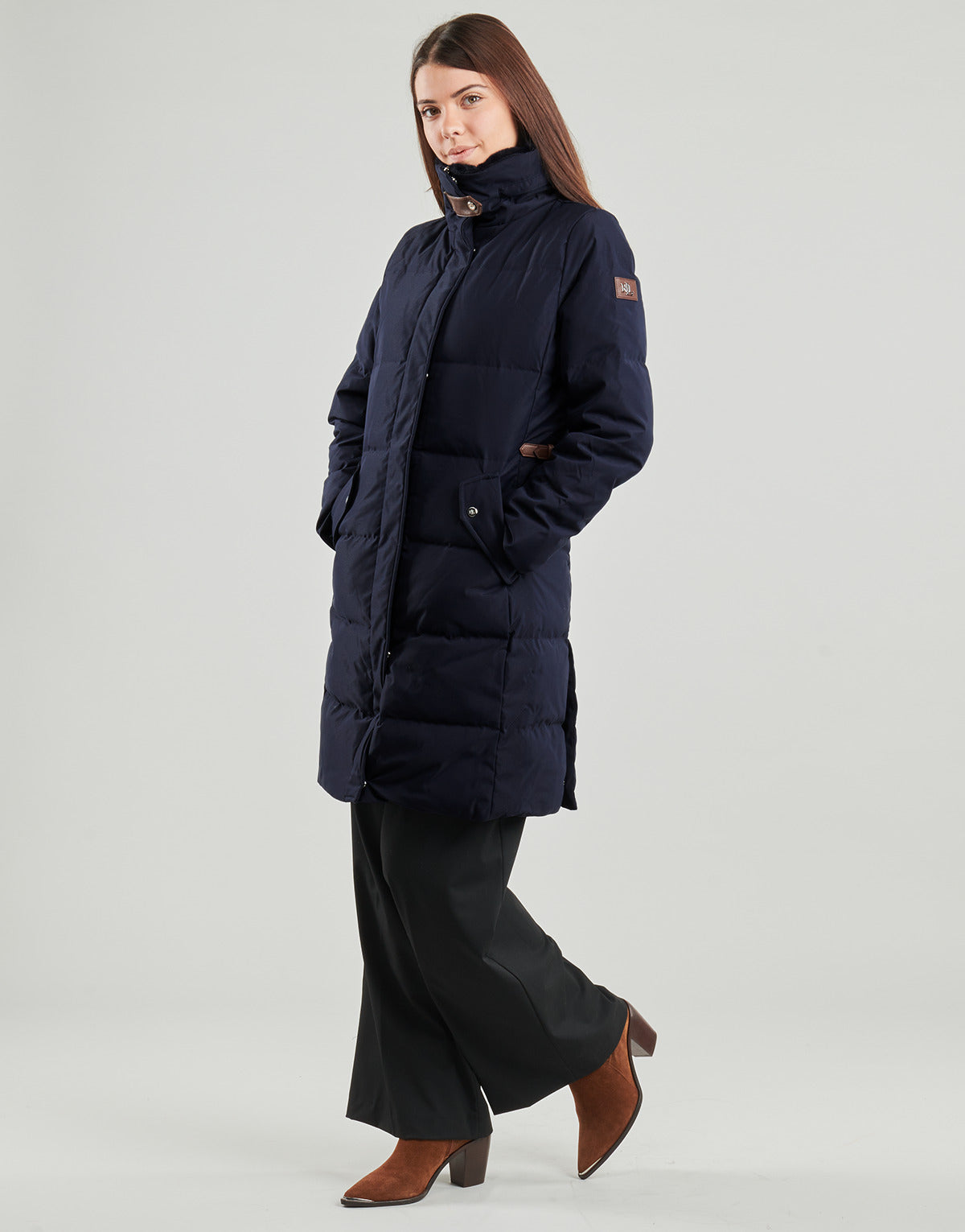 Piumino Donna Lauren Ralph Lauren FF TR PF 38"-INSULATED-COAT Marine