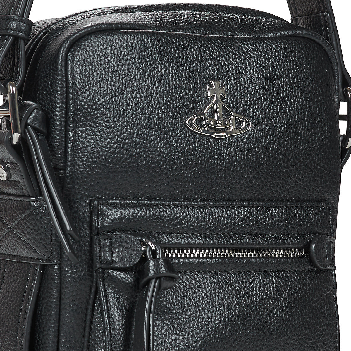 Borsa Shopping Uomo Vivienne Westwood JACKSON CROSSBODY SATCHEL S Nero