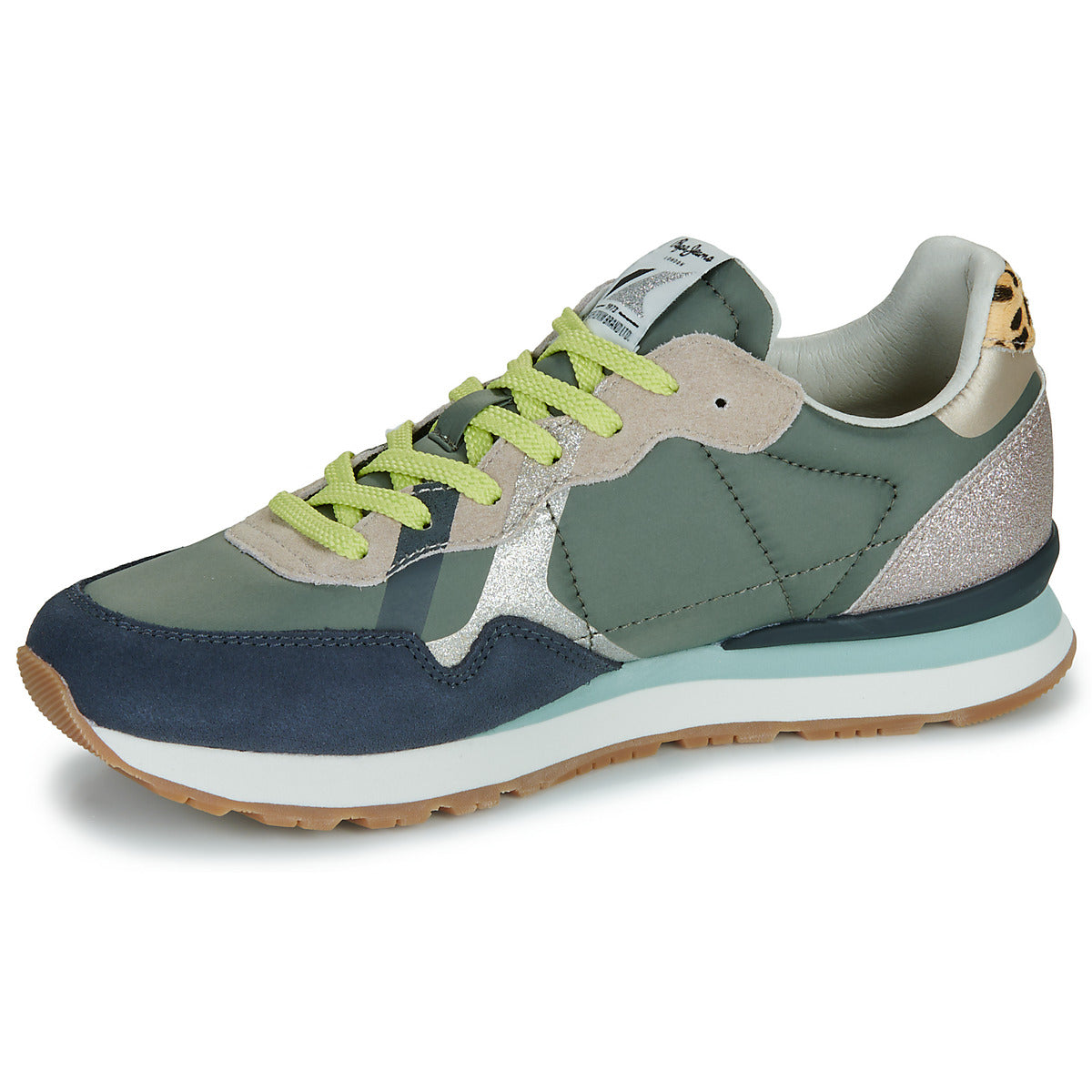 Sneakers basse Donna Pepe jeans BRIT GLITTER W Verde