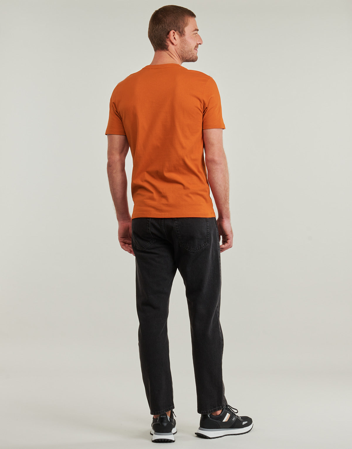 T-shirt Uomo BOSS Tales Arancio
