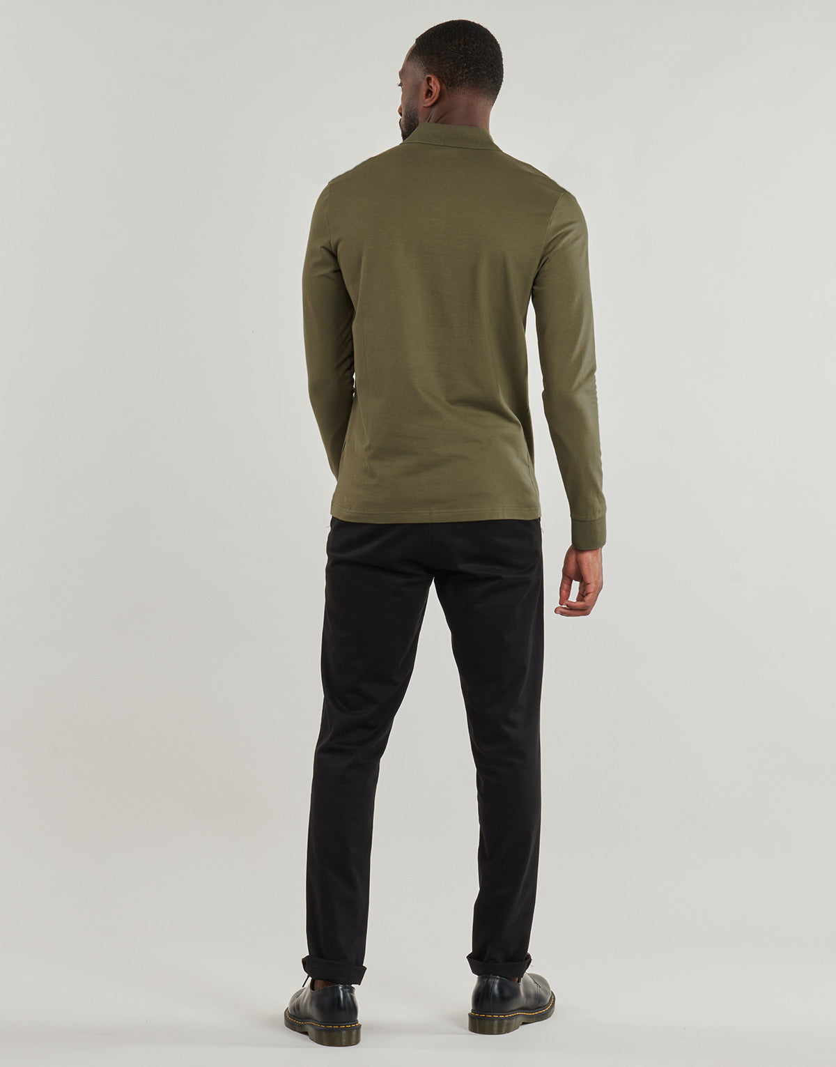 Polo maniche lunghe Uomo BOSS Passerby Kaki