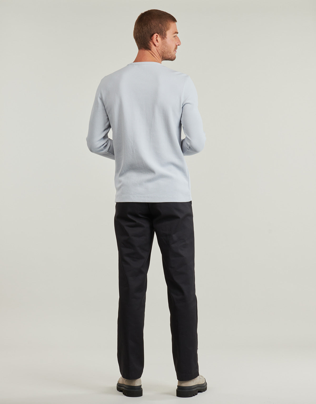 T-shirts a maniche lunghe Uomo BOSS Tempesto Grigio